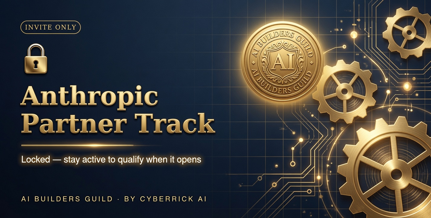 Anthropic Partner Track — Invite only: locked, stay active to qualify when it opens.